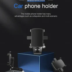 Car Holder Buckle Type 360°Rotation Phone Holder for Car Compatible with Cell Phone Phone Accessory