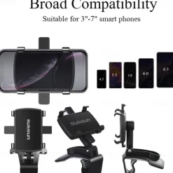 Car Holder Buckle Type 360°Rotation Phone Holder for Car Compatible with Cell Phone Phone Accessory