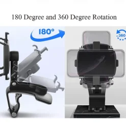 Car Holder Buckle Type 360°Rotation Phone Holder for Car Compatible with Cell Phone Phone Accessory