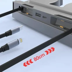 Car Intelligent Docking Station Type-C PD 27W Fast Charger USB Extender Docking Station Powered Splitter for Tesla Model 3