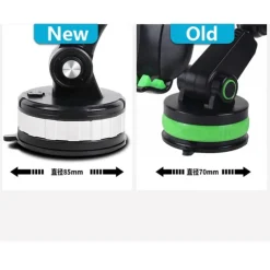 Car Phone Holder Mount Cell Phone Holder Car Solid & Durable Car Phone Holder Mount for Dashboard Windshield Long Arm Strong Suction Cell Phone Car Mount Thick Case for iPhone Samsung etc All Phones