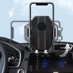Car Phone Holder Mount Cell Phone Holder Car Solid & Durable Car Phone Holder Mount for Dashboard Windshield Long Arm Strong Suction Cell Phone Car Mount Thick Case for iPhone Samsung etc All Phones