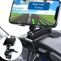 Car Phone Holder Mount,360 Degrees Rotation Dashboard Phone Holder Upgrade Clip Never Fall,car Phone Mount