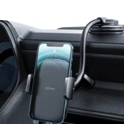 Car Phone Holder Mount [Flexible Gooseneck Long Arm] Phone Mount for Car Holder Dashboard Windshield [Washable Strong Suction Cup] Cell Phone Holder Car Mount for All iPhone Android