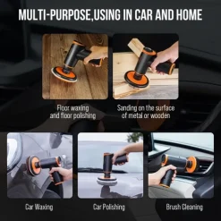 Car Polisher Car Wireless Rechargeable Adjustable Waxing Machine Multifunctional Portable Polishing Tool Car Accessories