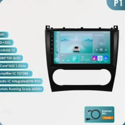 Car Radio Multimedia Player For 2004 - 2011 Mercedes Benz W203 W209 Android 9 inch Car Radio Multimedia Player GPS Navigation DSP Bluetooth HD Screen