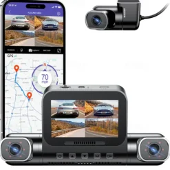 Car Recorder 150 Degree Car Camera 4-channel FHD 4 * 1080P Wi-Fi GPS Car Camera