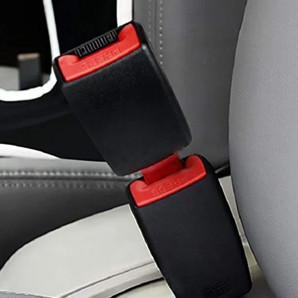 Car Safety Belt Clip Alarm Stoppers for Car Seats Belt Buckles Adjustable Seat Belt Extender Cover Auto Car Seat Belt Plugs Car Seat Belts Silencers Accessories For Most Vehicles