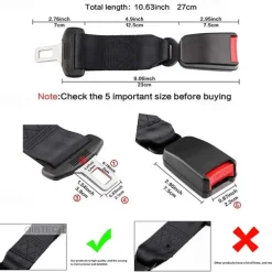 Car Safety Extension Belt Adjustable Car Seat Belt Extender Suitable For Children Pregnant Women Car Extension Belt
