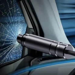 Car Safety Hammer Portable Spring-Loaded Window Glass Breaker Seatbelt Cutter Automotive Escape Tool Glass Breaker Car Window Breaker