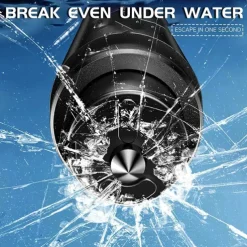 Car Safety Hammer Portable Spring-Loaded Window Glass Breaker Seatbelt Cutter Automotive Escape Tool Glass Breaker Car Window Breaker