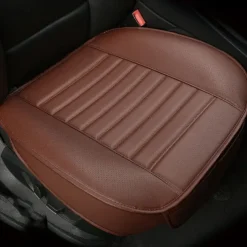 Car Seat Cushion Cover Universal 5D Bamboo Charcoal Leather, Breathable Waterproof All-Inclusive Auto Seat Protector