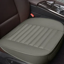 Car Seat Cushion Cover Universal 5D Bamboo Charcoal Leather, Breathable Waterproof All-Inclusive Auto Seat Protector