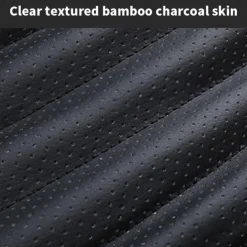 Car Seat Cushion Cover Universal 5D Bamboo Charcoal Leather, Breathable Waterproof All-Inclusive Auto Seat Protector