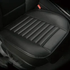 Car Seat Cushion Cover Universal 5D Bamboo Charcoal Leather, Breathable Waterproof All-Inclusive Auto Seat Protector
