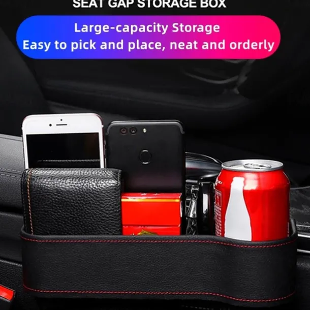 Car Seat Gap Filler Organizer, Multifunctional Auto Console Side Storage Box,Car Organizer Front Seat