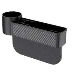 Car Storage Tools Black Auto Car Seat Gap Catcher Filler Storage Box Pocket Organizer Holder SUV Pocket Stowing Tidying Drink