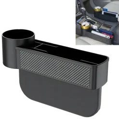Car Storage Tools Black Auto Car Seat Gap Catcher Filler Storage Box Pocket Organizer Holder SUV Pocket Stowing Tidying Drink
