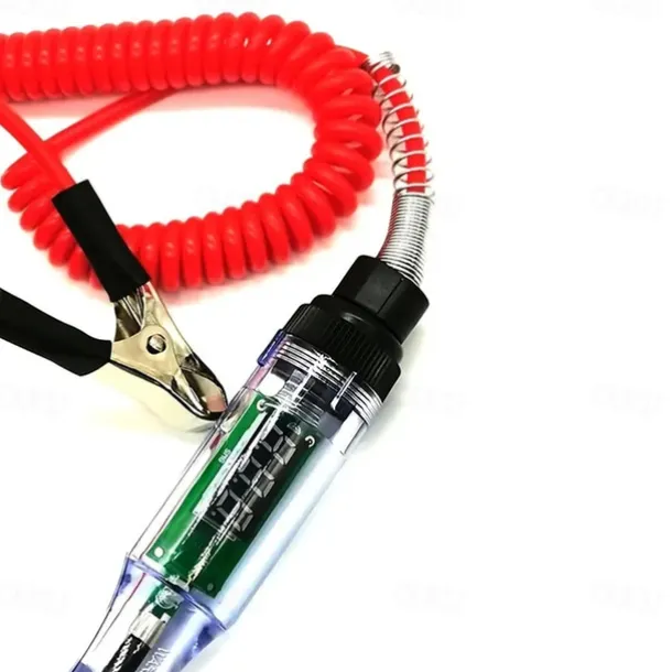 Car Test Pen Circuit Tester DC Truck Voltage Digital Display Long Probe Pen With Light Automotive Diagnostic Tools Auto Repair Tool