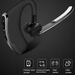 Car Truck Motorcycle V8 Bluetooth Headsets Business Bluetooth Earphone Sport Wireless Bluetooth Headset Handsfree Earphone Voice control with Microphone
