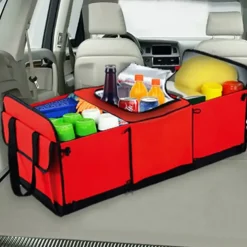 Car Trunk Storage Box Foldable Anti-slip Car Storage Box Toy Food Storage Bag Car Organize Car Accessories
