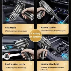 Car Vacuum Cleaner 13000PA Super Power Portable Vacuum Cleaner USB Rechargeable Dual Use Mini Handheld Cleaning For Car Home