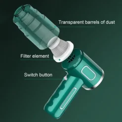 Car Vacuum Cleaner Wireless Portable Large Suction Household Handheld Dust Collector Small Mini Dust Blower