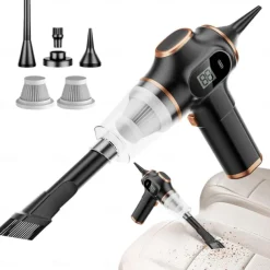 Car Vacuum High Power Mini Cleaner for Car Detailing Power Display High Suction Power Car Vacuum for Vehicle , Home, Car Carpet Stairs Pet Hair Deep Cleaning