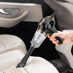 Car Vacuum High Power Mini Cleaner for Car Detailing Power Display High Suction Power Car Vacuum for Vehicle , Home, Car Carpet Stairs Pet Hair Deep Cleaning