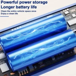 Car Vacuum High Power Mini Cleaner for Car Detailing Power Display High Suction Power Car Vacuum for Vehicle , Home, Car Carpet Stairs Pet Hair Deep Cleaning