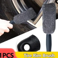 Car Wash Detailing Car Cleaning Brush Microfiber Wheel Rim Brush For Car Trunk Motorcycle Auto Detailing Brush Car Maintenance Rim Cleaning Brush Car Wash Beauty