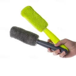 Car Wash Detailing Car Cleaning Brush Microfiber Wheel Rim Brush For Car Trunk Motorcycle Auto Detailing Brush Car Maintenance Rim Cleaning Brush Car Wash Beauty