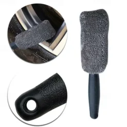 Car Wash Detailing Car Cleaning Brush Microfiber Wheel Rim Brush For Car Trunk Motorcycle Auto Detailing Brush Car Maintenance Rim Cleaning Brush Car Wash Beauty