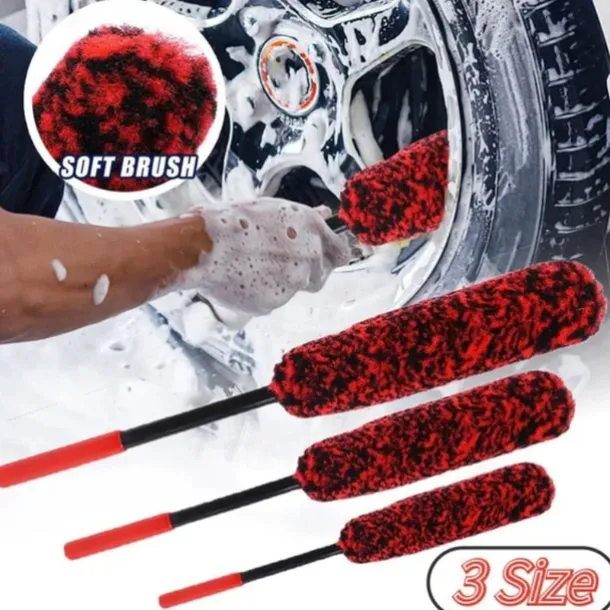 Car Wheel Plush Soft Alloy Rim Cleaning Brush Car Detailing Brushes for Auto Motorcycle Maintenance Care Clean Tool