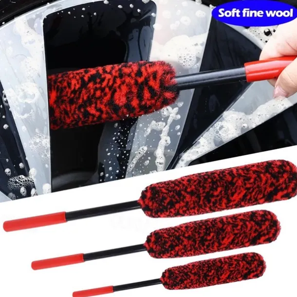 Car Wheel Plush Soft Alloy Rim Cleaning Brush Car Detailing Brushes for Auto Motorcycle Maintenance Care Clean Tool