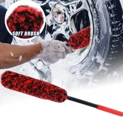Car Wheel Plush Soft Alloy Rim Cleaning Brush Car Detailing Brushes for Auto Motorcycle Maintenance Care Clean Tool