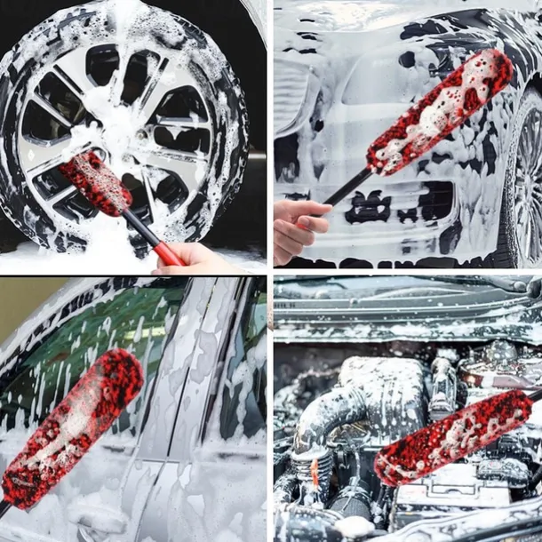 Car Wheel Plush Soft Alloy Rim Cleaning Brush Car Detailing Brushes for Auto Motorcycle Maintenance Care Clean Tool