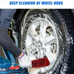 Car Wheel Plush Soft Alloy Rim Cleaning Brush Car Detailing Brushes for Auto Motorcycle Maintenance Care Clean Tool