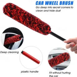 Car Wheel Plush Soft Alloy Rim Cleaning Brush Car Detailing Brushes for Auto Motorcycle Maintenance Care Clean Tool