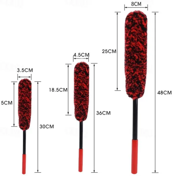 Car Wheel Plush Soft Alloy Rim Cleaning Brush Car Detailing Brushes for Auto Motorcycle Maintenance Care Clean Tool
