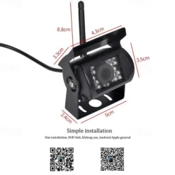 Car WIFI Night Vision Reversing Camera Backup Camera Bus Truck Reversing Camera for IPhone/Android