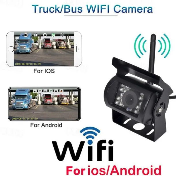 Car WIFI Night Vision Reversing Camera Backup Camera Bus Truck Reversing Camera for IPhone/Android