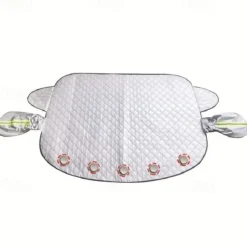 Car Windshield Cover 4-Layer Magnetic Anti-freeze Sun Shade Snow Frost Ice Rain Cover Protector with Reflective Strip All Season