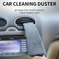 Car With The Gap Cleaning Tool Coral Velvet Cleaning Dead Corner Dust Dry and Wet Dual Use