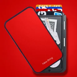 Card Holder Mens Purse Carbon Fiber Minimalist Rfid Wallets for Credit Cards Bank Business ID Card Holder Case Cards Boxs Change Coin Holders Metal Walet