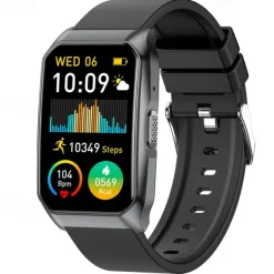 Cardica Men's Smart Watch Blood Glucose Monitor Bluetooth Call Blood Pressure Heart Rate IP68