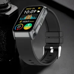 Cardica Men's Smart Watch Blood Glucose Monitor Bluetooth Call Blood Pressure Heart Rate IP68