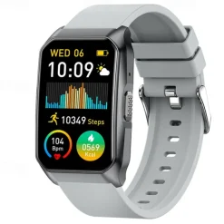 Cardica Men's Smart Watch Blood Glucose Monitor Bluetooth Call Blood Pressure Heart Rate IP68