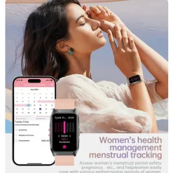 Cardica Men's Smart Watch Blood Glucose Monitor Bluetooth Call Blood Pressure Heart Rate IP68