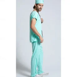 Career Costumes Doctor Halloween Cosplay Costume Outfits Outfits Cosplay Adults' Men's Halloween Masquerade Party Masquerade Easy Halloween Costumes Dress Up